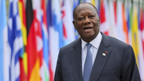Alassane Ouattara, président de la République de Côte d'Ivoire