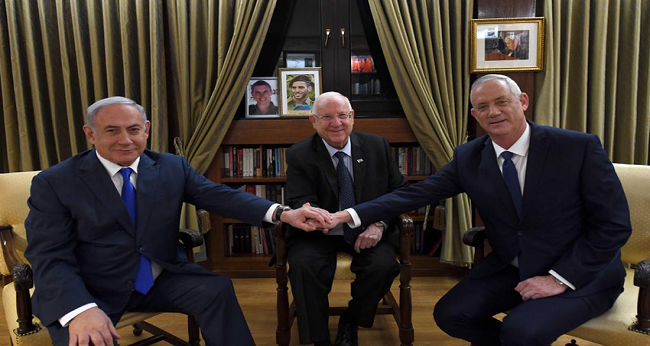 Gouvernement d'union Benjamin Netanyahu et Benny Gantz