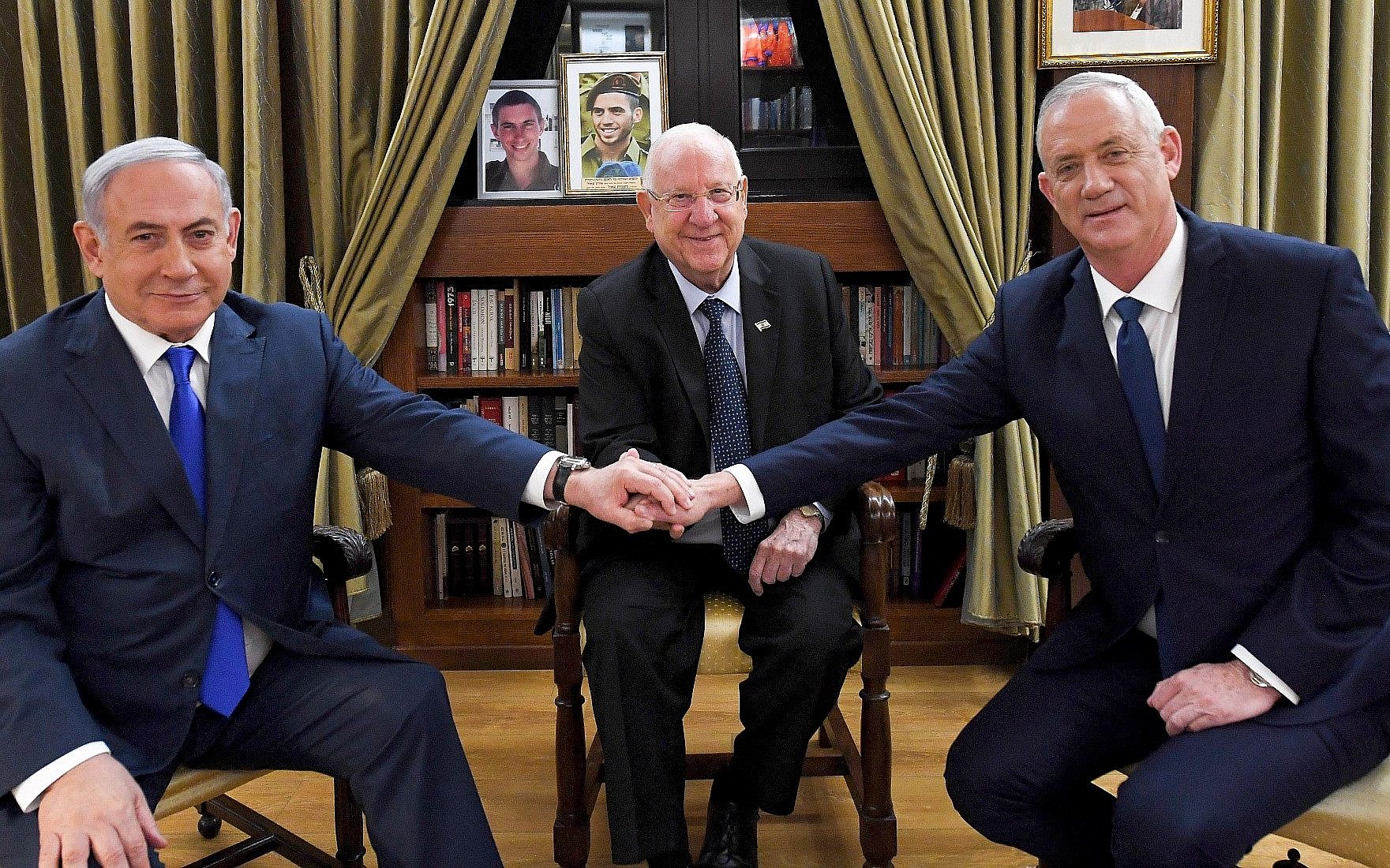 Benyamin Netanyahu, et Benny Gantz