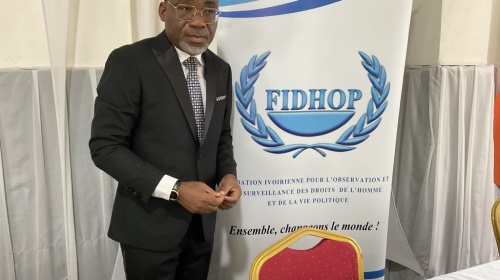 Boga Sako Gervais, président de FIDHOP