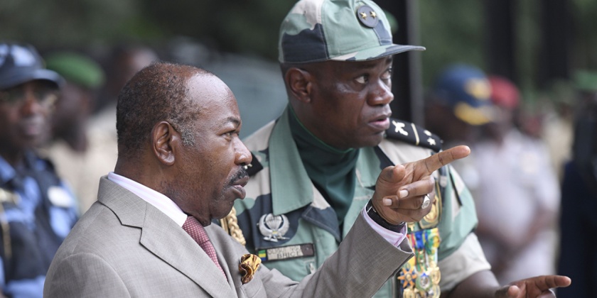 Brice Clotaire Nguema et Ali Bongo, ancien président du Gabon