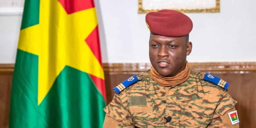 Ibrahim Traoré, président du Burkina Faso