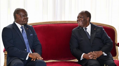 Oligui Nguema en visite à Abidjan