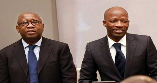 président Gbagbo Laurent et Blé Goudé, devant la cour