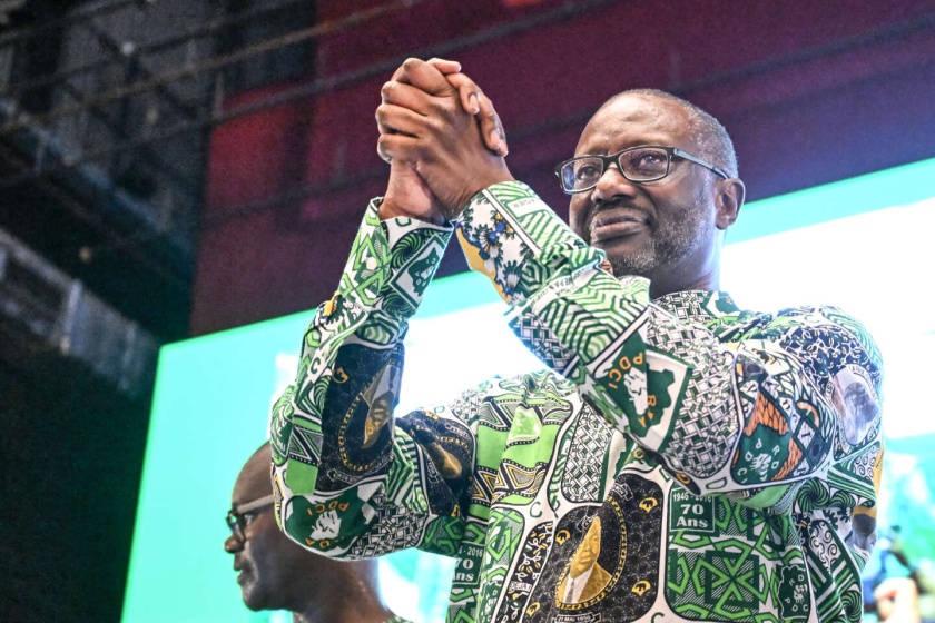 Tidjane Thiam au congrès du PDCI RDA