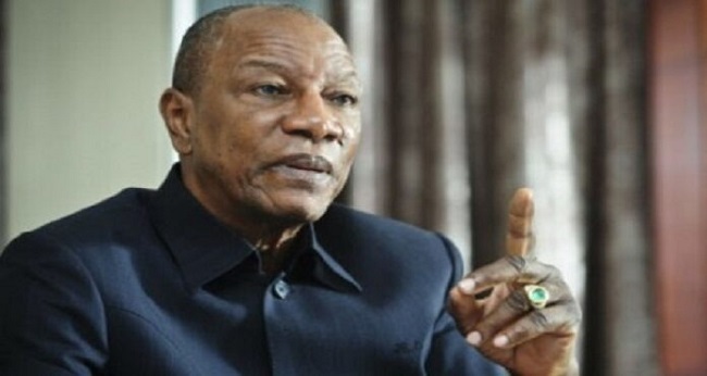 Alpha Condé, président de la Guinée