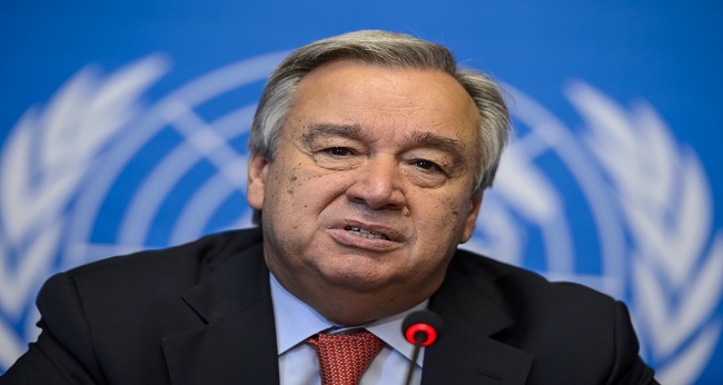 Antonio Guterres, secrétaire général de l'ONU