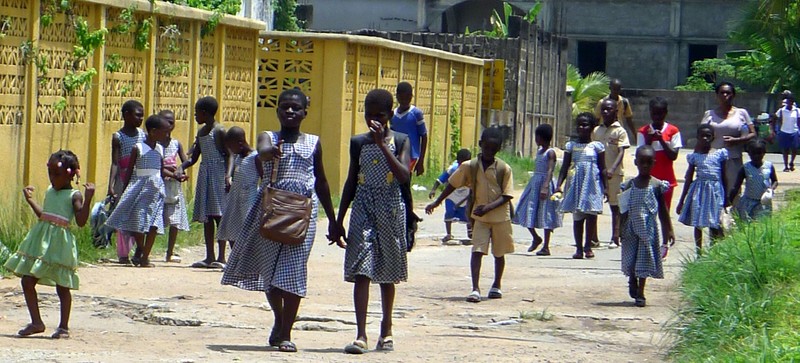 les élèves ivoiriens dans les rues