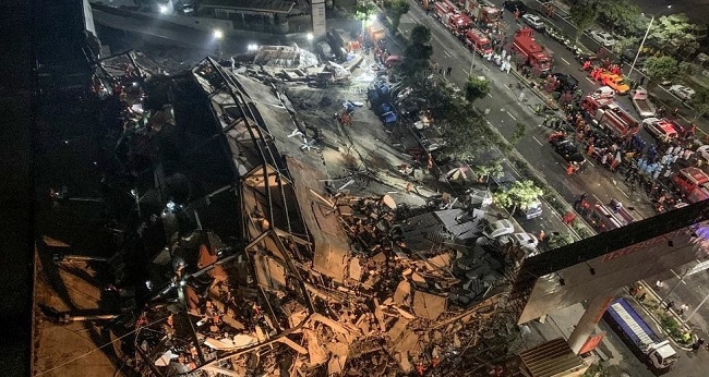 effondrement d'un hôtel en Chine