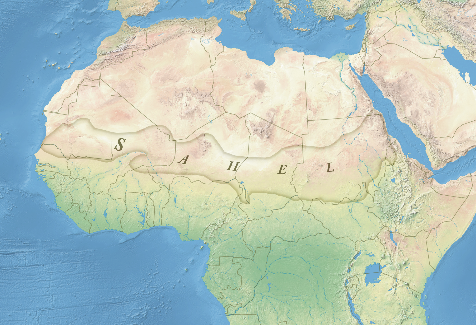 carte du Sahel