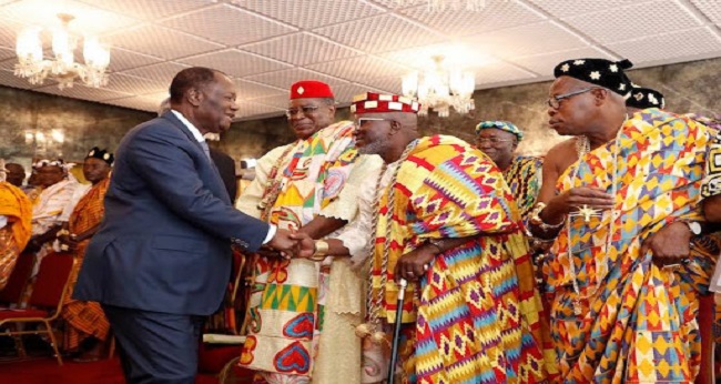 Rois et chefs coutumiers ivoiriens